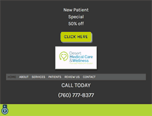 Tablet Screenshot of desertmedicalcare.com